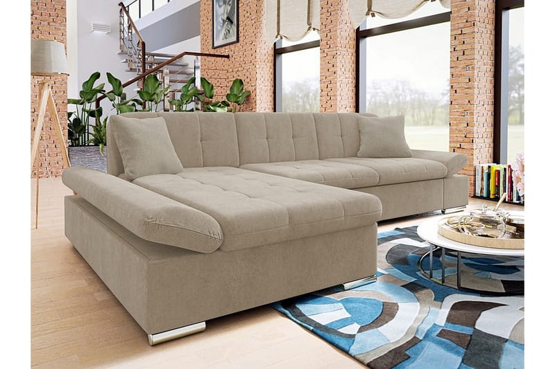 3-seters Hjørnesofa Kintore - Beige - Hjørnesofaer