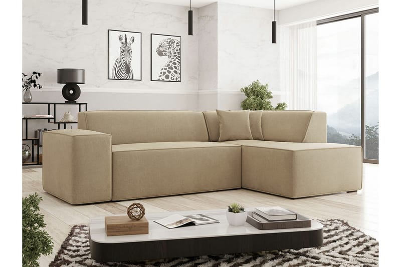 3-seters Hjørnesofa Kintore - Beige - Hjørnesofaer