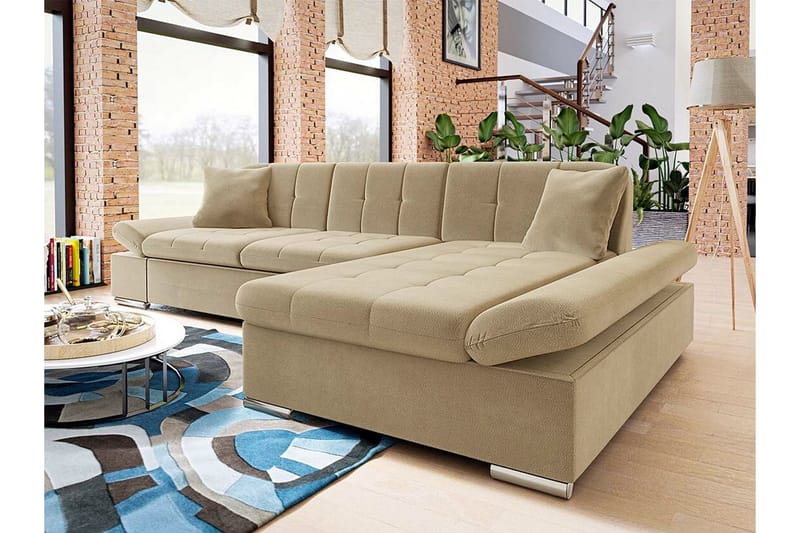 3-seters Hjørnesofa Kintore - Beige - Hjørnesofaer