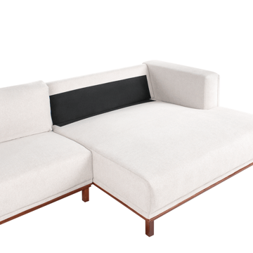 4-seters sofa Veng - Lys brun - Møbler - Sofaer - Sofaer med sjeselong - 4 seters sofa med divan