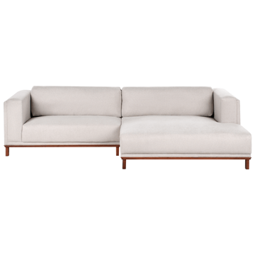 4-seters sofa Veng - Lys brun - Møbler - Sofaer - Sofaer med sjeselong - 4 seters sofa med divan