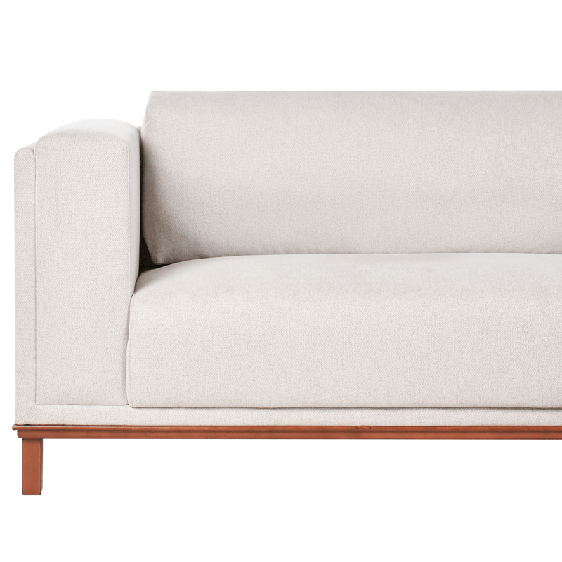 4-seters sofa Veng - Lys brun - Møbler - Sofaer - Sofaer med sjeselong - 4 seters sofa med divan