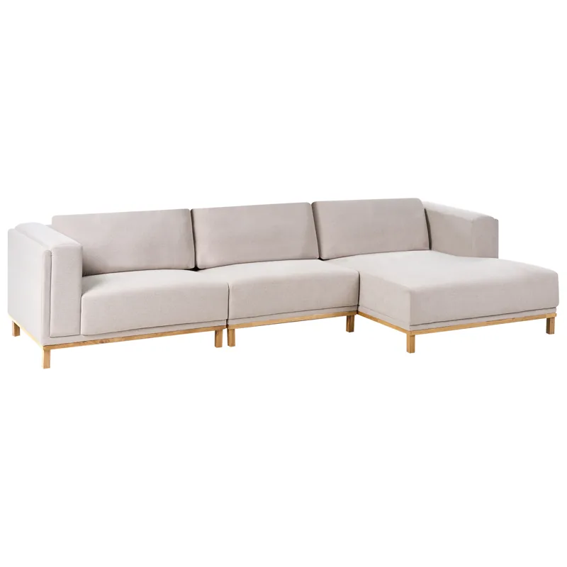 5-seters sofa Veng - Lysebrun - Møbler - Sofaer - Sofaer med sjeselong - 4 seters sofa med divan