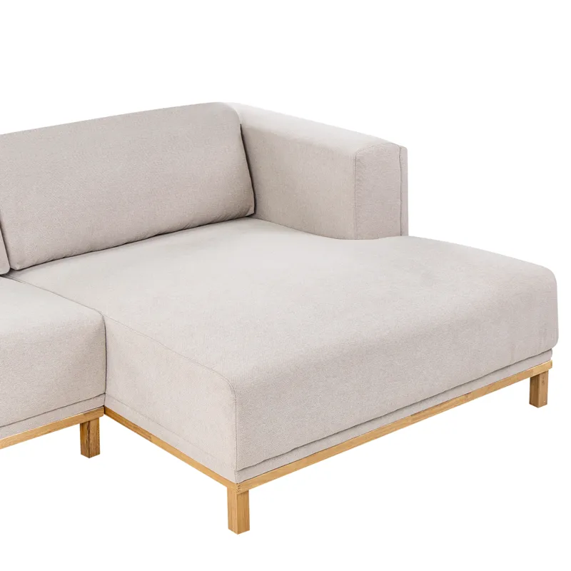 5-seters sofa Veng - Lysebrun - Møbler - Sofaer - Sofaer med sjeselong - 4 seters sofa med divan