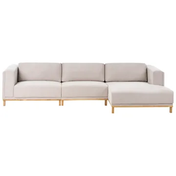 5-seters sofa Veng - Lysebrun - Møbler - Sofaer - Sofaer med sjeselong - 4 seters sofa med divan