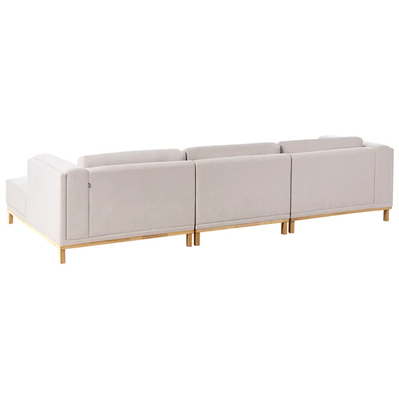 5-seters sofa Veng - Lysebrun - Møbler - Sofaer - Sofaer med sjeselong - 4 seters sofa med divan