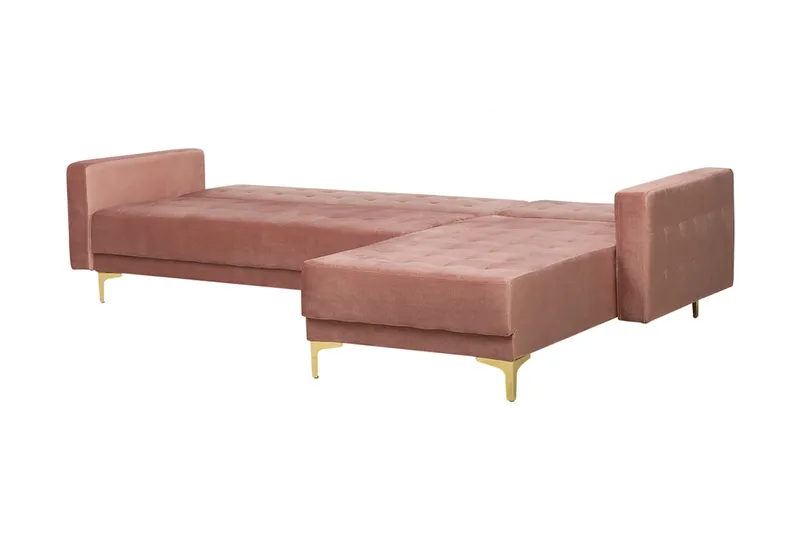 Aberdeen Hjørnesovesofa 267 cm - Rosa - Møbler - Sofaer - Sovesofaer - Sovesofa divan