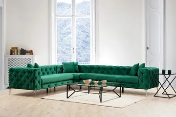Beachport Hjørnesofa 6-seters - Grønn - Møbler - Sofaer - Hjørnesofaer