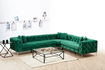 Beachport Hjørnesofa 6-seters - Grønn - Møbler - Sofaer - Hjørnesofaer