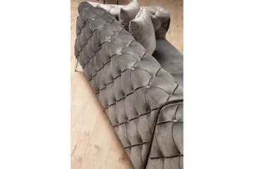 Beachport Stor Hjørnesofa 6-seters L-formet Avtagbart trekk - Antrasitt / Grå - Møbler - Sofaer - Hjørnesofaer