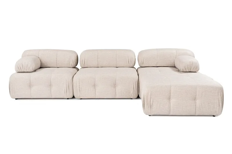 Belgin Hjørnesofa 3-seter - Lyse brun - Møbler - Sofaer - Modulsofaer - Komplett modulsofa