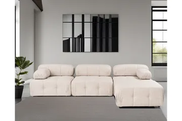 Belgin Hjørnesofa 3-seter - Lyse brun - Møbler - Sofaer - Modulsofaer - Komplett modulsofa