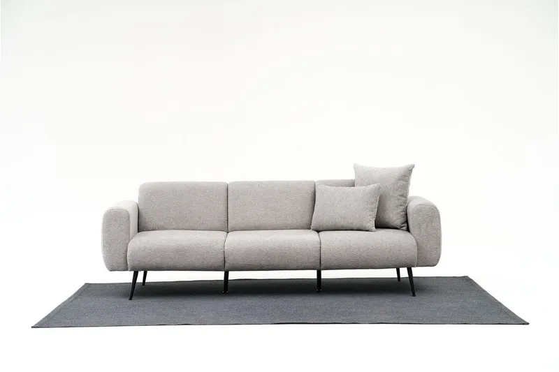 Caseira Hjørnesofa 3-seter - Lysegrå - Møbler - Sofaer - 4 seter sofa