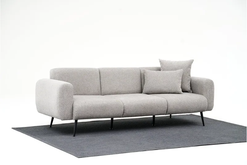 Caseira Hjørnesofa 3-seter - Lysegrå - Møbler - Sofaer - 4 seter sofa