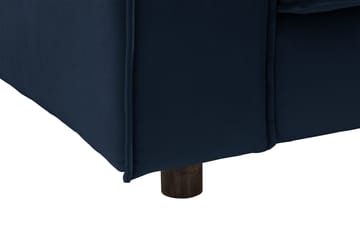 Cloudia Hjørnesofa Fløyel - Blå - Møbler - Sofaer - Hjørnesofaer