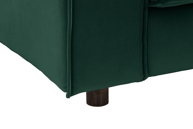 Cloudia Hjørnesofa Fløyel - Grønn - Møbler - Sofaer - Hjørnesofaer