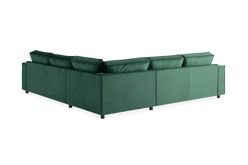 Cloudia Hjørnesofa Fløyel - Grønn - Møbler - Sofaer - Hjørnesofaer