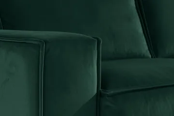 Cloudia Hjørnesofa Fløyel - Grønn - Møbler - Sofaer - Hjørnesofaer