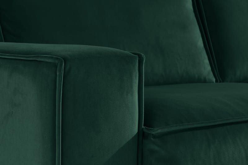 Cloudia Hjørnesofa Fløyel - Grønn - Møbler - Sofaer - Hjørnesofaer