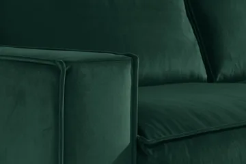 Cloudia Hjørnesofa Large Fløyel - Grønn - Møbler - Sofaer - Hjørnesofaer