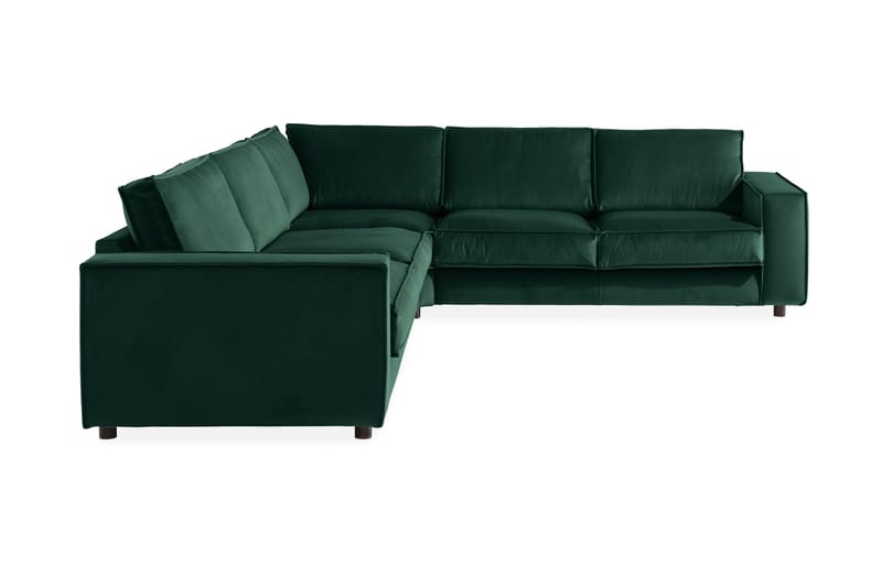 Cloudia Hjørnesofa Large Fløyel - Grønn - Møbler - Sofaer - Hjørnesofaer