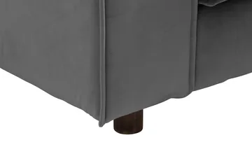 Cloudia Hjørnesofa Large Fløyel - Lysegrå - Møbler - Sofaer - Hjørnesofaer