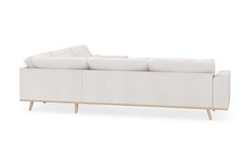 Copenhagen 6-seters L-formet Hjørnesofa i Bouclé - Hvit - Møbler - Sofaer - Hjørnesofaer