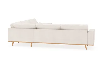 Copenhagen 6-seters L-formet Hjørnesofa i Bouclé - Hvit - Møbler - Sofaer - Hjørnesofaer