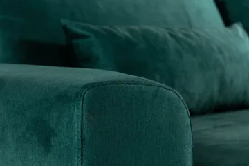 Copenhagen 6-seters L-formet Hjørnesofa i Fløyel - Grønn - Møbler - Sofaer - Hjørnesofaer