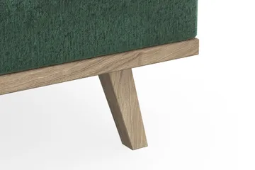 Copenhagen 6-seters L-formet Hjørnesofa i Fløyel - Mørk grønn - Møbler - Sofaer - Hjørnesofaer