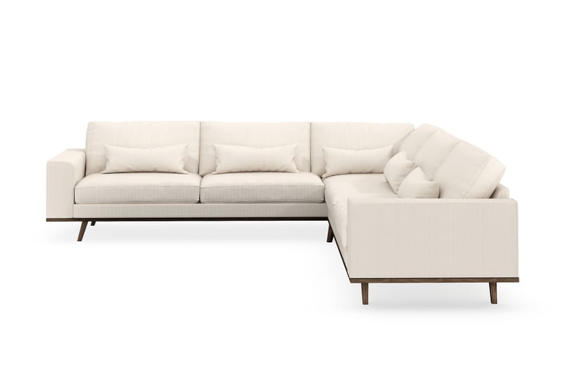 Copenhagen 6-seters L-formet Hjørnesofa i Manchester - Beige - Møbler - Sofaer - Hjørnesofaer