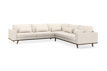 Copenhagen 6-seters L-formet Hjørnesofa i Manchester - Beige - Møbler - Sofaer - Hjørnesofaer