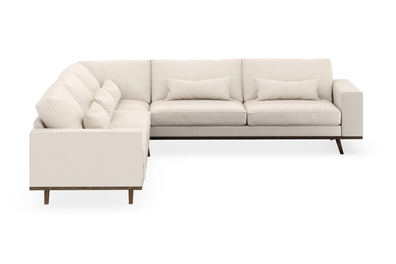 Copenhagen 6-seters L-formet Hjørnesofa i Manchester - Beige - Møbler - Sofaer - Hjørnesofaer