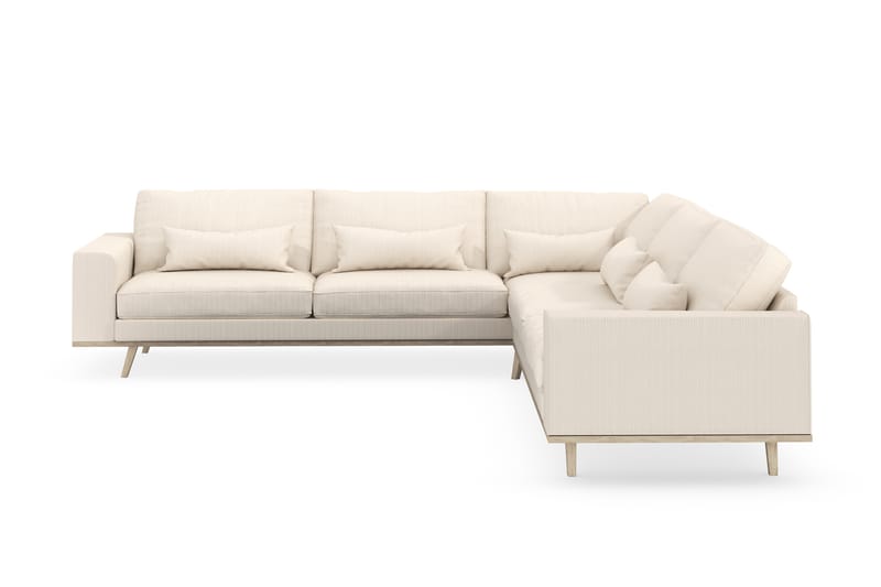 Copenhagen 6-seters L-formet Hjørnesofa i Manchester - Beige - Møbler - Sofaer - Hjørnesofaer