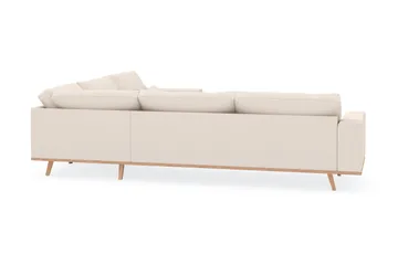 Copenhagen 6-seters L-formet Hjørnesofa i Manchester - Beige - Møbler - Sofaer - Hjørnesofaer