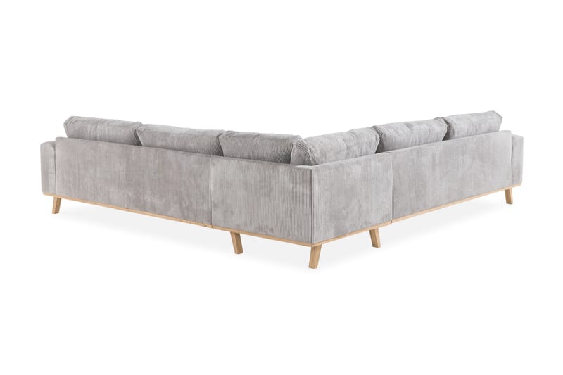 Copenhagen 6-seters L-formet Hjørnesofa i Manchester - Lys grå - Møbler - Sofaer - Hjørnesofaer