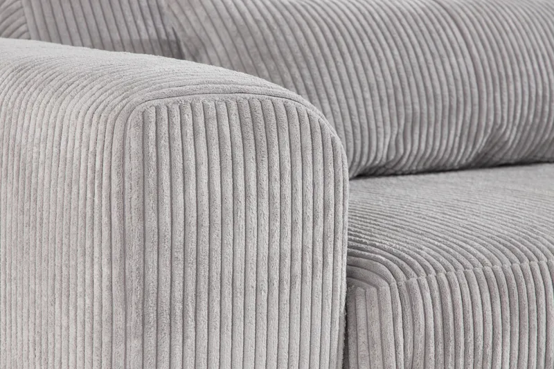 Copenhagen 6-seters L-formet Hjørnesofa i Manchester - Lys grå - Møbler - Sofaer - Hjørnesofaer