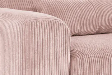 Copenhagen 6-seters L-formet Hjørnesofa i Manchester - Rosa - Møbler - Sofaer - Hjørnesofaer