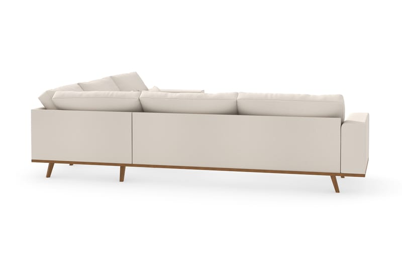 Copenhagen 6-seters L-formet Hjørnesofa i Stoff - Beige - Møbler - Sofaer - Hjørnesofaer