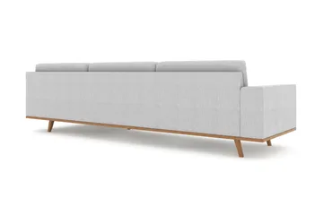 Copenhagen 6-seters L-formet Hjørnesofa i Stoff - Grå - Møbler - Sofaer - Hjørnesofaer