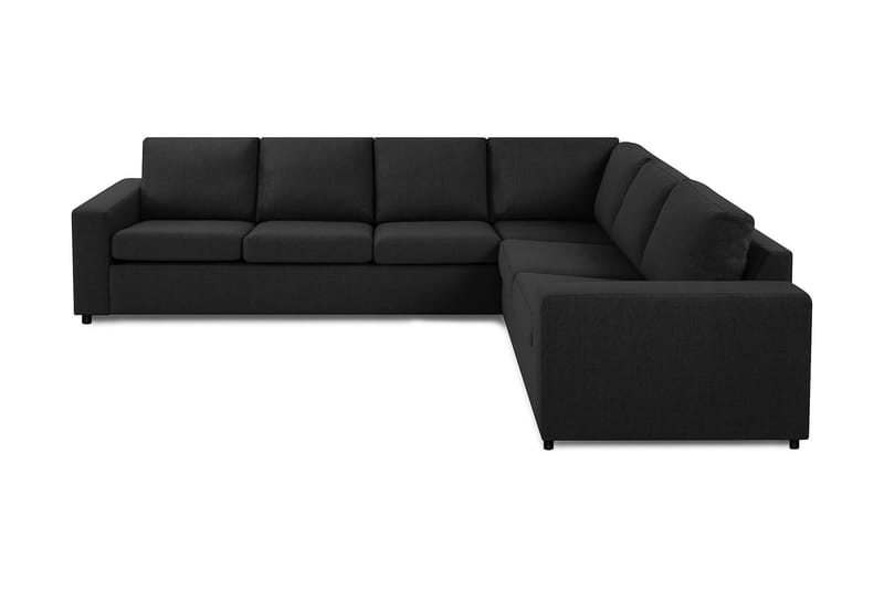Crazy 5-seters Vendbar L-formet Large Hjørnesofa i Stoff - Antrasitt - Møbler - Sofaer - Hjørnesofaer