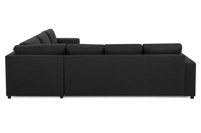 Crazy 5-seters Vendbar L-formet Large Hjørnesofa i Stoff - Antrasitt - Møbler - Sofaer - Hjørnesofaer