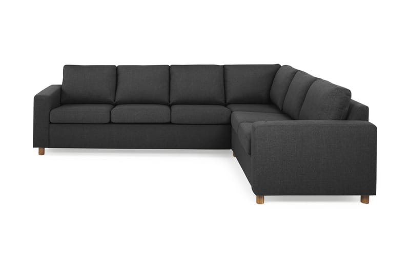 Crazy 5-seters Vendbar L-formet Large Hjørnesofa i Stoff - Antrasitt - Møbler - Sofaer - Hjørnesofaer