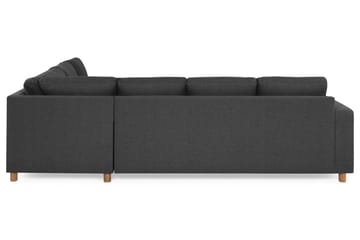 Crazy 5-seters Vendbar L-formet Large Hjørnesofa i Stoff - Antrasitt - Møbler - Sofaer - Hjørnesofaer