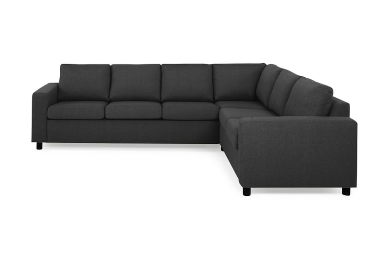 Crazy 5-seters Vendbar L-formet Large Hjørnesofa i Stoff - Antrasitt - Møbler - Sofaer - Hjørnesofaer