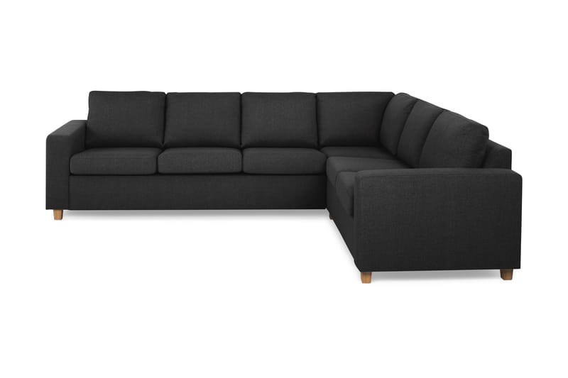 Crazy 5-seters Vendbar L-formet Large Hjørnesofa i Stoff - Antrasitt - Møbler - Sofaer - Hjørnesofaer