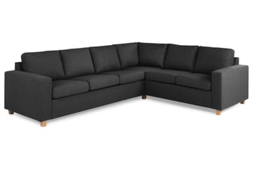 Crazy 5-seters Vendbar L-formet Large Hjørnesofa i Stoff - Antrasitt - Møbler - Sofaer - Hjørnesofaer