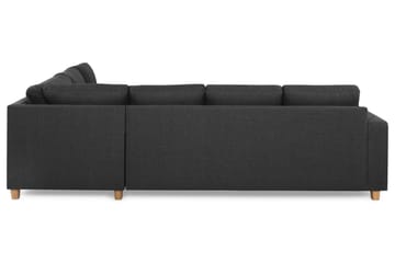 Crazy 5-seters Vendbar L-formet Large Hjørnesofa i Stoff - Antrasitt - Møbler - Sofaer - Hjørnesofaer
