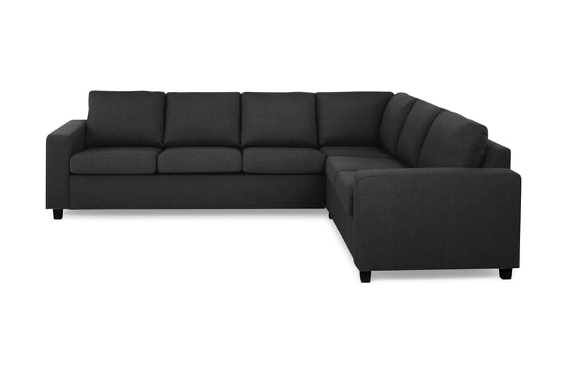 Crazy 5-seters Vendbar L-formet Large Hjørnesofa i Stoff - Antrasitt - Møbler - Sofaer - Hjørnesofaer