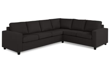 Crazy 5-seters Vendbar L-formet Large Hjørnesofa i Stoff - Antrasitt - Møbler - Sofaer - Hjørnesofaer
